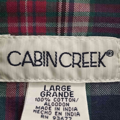 90~00S CABIN CREEK インド製 デニムシャツジャケット レディース import:L