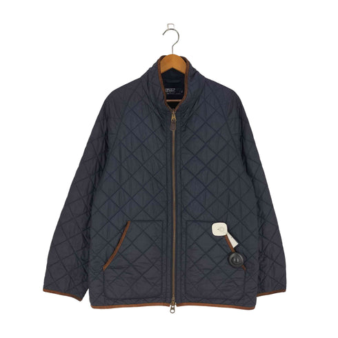 ポロラルフローレン POLO RALPH LAUREN 裏地フリース エルボーパッチ ダブルジップ キルティングジャケット メンズ LL