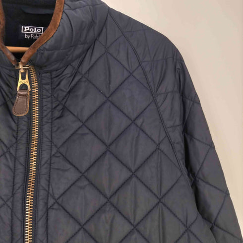 ポロラルフローレン POLO RALPH LAUREN 裏地フリース エルボーパッチ ダブルジップ キルティングジャケット メンズ LL