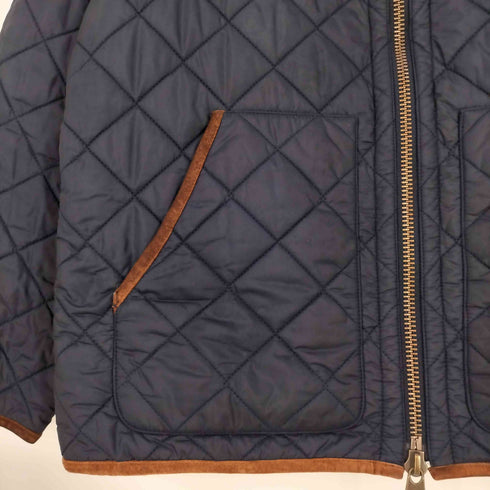 ポロラルフローレン POLO RALPH LAUREN 裏地フリース エルボーパッチ ダブルジップ キルティングジャケット メンズ LL