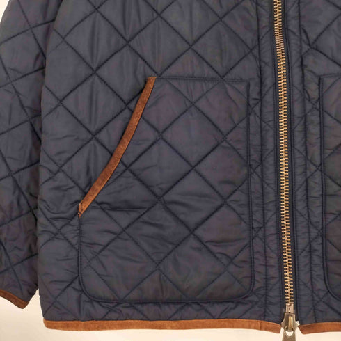 ポロラルフローレン POLO RALPH LAUREN 裏地フリース エルボーパッチ ダブルジップ キルティングジャケット メンズ LL