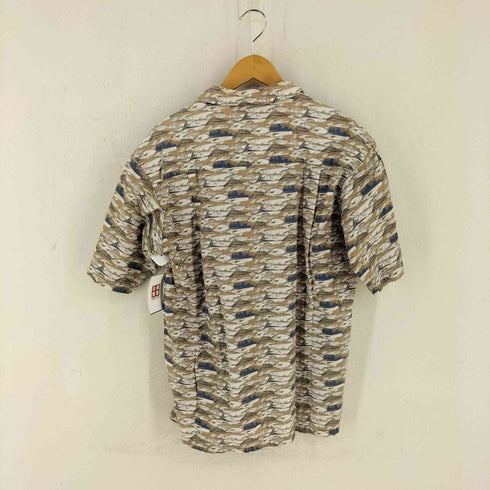 コロンビア Columbia 90S タイ製 魚柄半袖コットンシャツ メンズ import:M