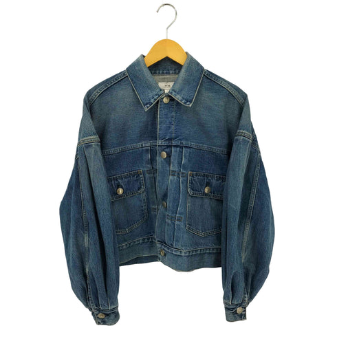 ハイク HYKE BALLOON SLEEVE DENIM JACKET TYPE2 2nd バルーンスリーブ デニムジャケット レディース JPN:1