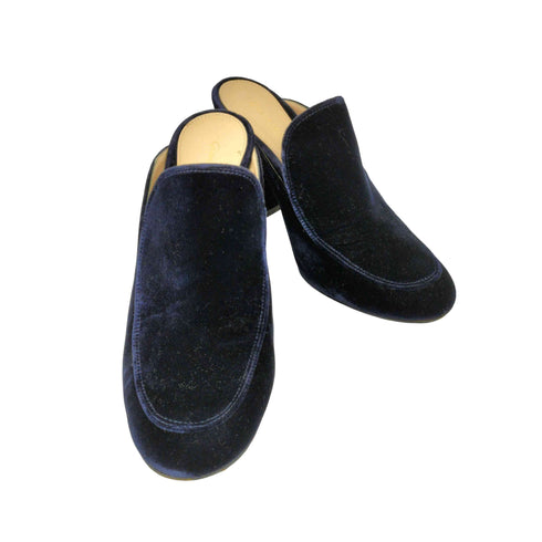 ジャンビトロッシ Gianvito Rossi ベルベットローファーパンプス レディース EUR:36