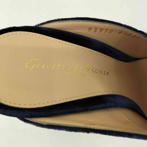 ジャンビトロッシ Gianvito Rossi ベルベットローファーパンプス レディース EUR:36