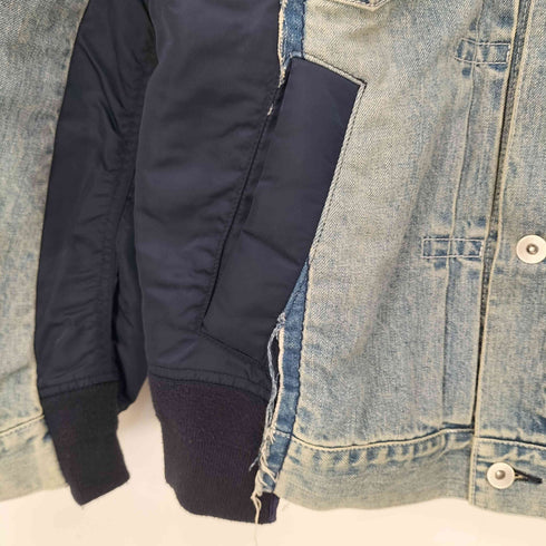 サカイ Sacai Denim x MA-1 Jacket メンズ JPN:1