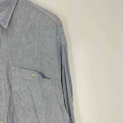 MONDO 90S イタリア製 L/S リネン シャツ メンズ import:L