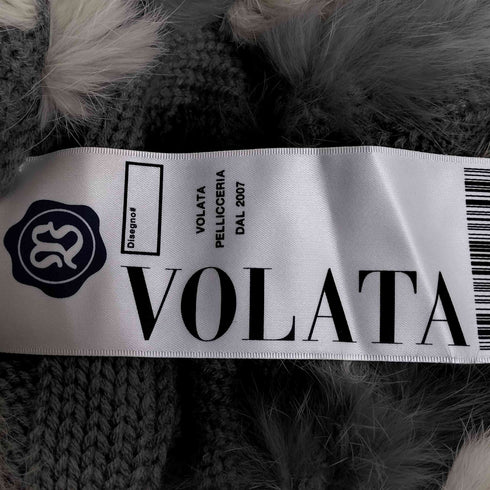 ラビットファー ニットポンチョ レディース