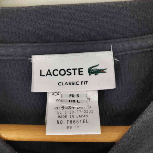 ラコステ LACOSTE CLASSIC FIT ワンポイント刺繍 S/S Tシャツ メンズ import:L