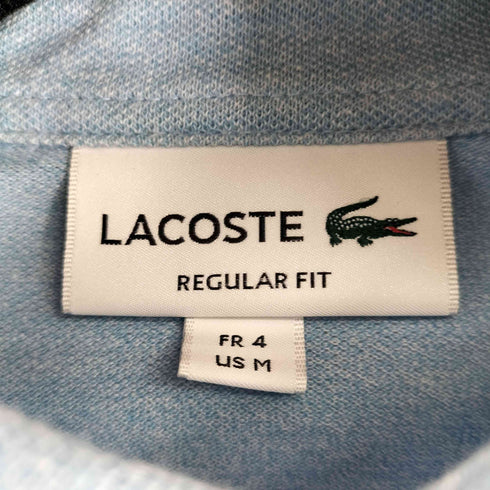 ラコステ LACOSTE REGULAR FIT ワンポイント刺繍 S/S ポロシャツ メンズ import:M