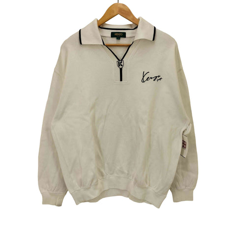 ケンゾーゴルフ KENZO GOLF フロントロゴ刺繍 長袖ポロシャツ メンズ JPN:4