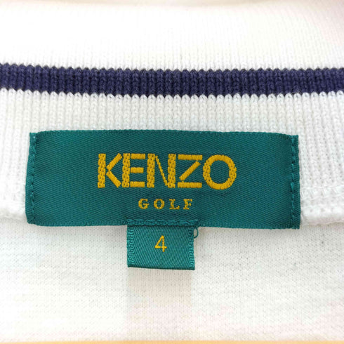 ケンゾーゴルフ KENZO GOLF フロントロゴ刺繍 長袖ポロシャツ メンズ JPN:4