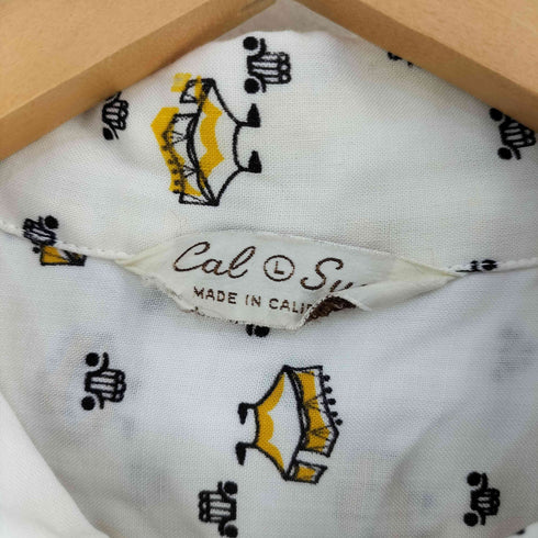CAL-SUN 50S 総柄 OPEN COLLAR SHIRT メンズ import:L