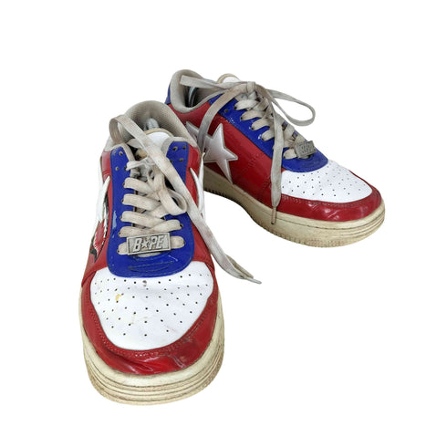 アベイシングエイプ A BATHING APE Sta Low M2 Red Shark Face メンズ US9 27cm