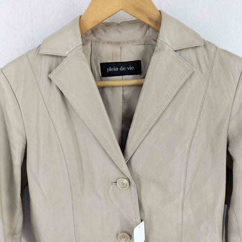 Plein De Vie ラムレザー テーラードジャケット レディース JPN:9号