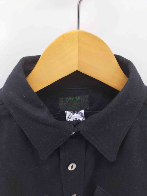 CORONA ウール100 ネコ目 CPO シャツ メンズ import:L