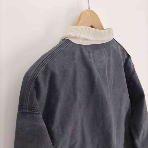 ユニバーサルオーバーオール UNIVERSAL OVERALL カバーオール ロゴボタン ジャケット ネイビー メンズ JPN:M