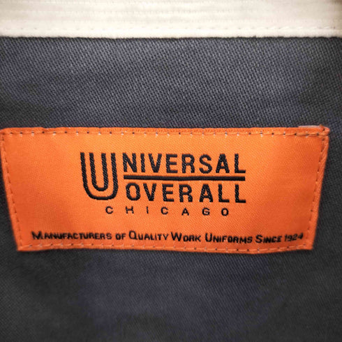 ユニバーサルオーバーオール UNIVERSAL OVERALL カバーオール ロゴボタン ジャケット ネイビー メンズ JPN:M