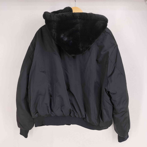 ザラ ZARA リバーシブル ボア フーデッド ブルゾンジャケット レディース import:M