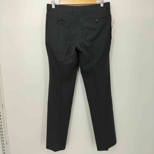 カルバンクライン CALVIN KLEIN ウール シルク混 背抜き ストライプ 2B テーラード ジャケット スラックス セットアップ メンズ XL