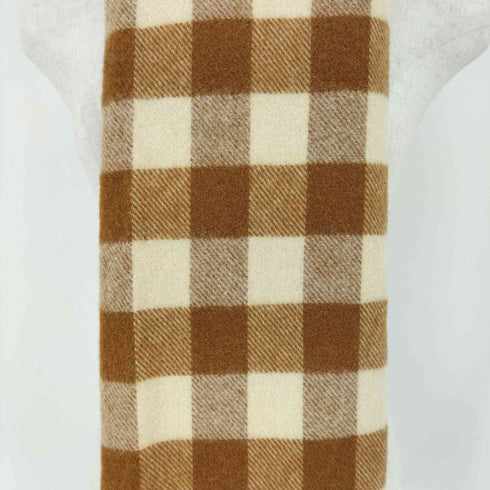 トラディショナルウェザーウェア Traditional Weatherwear スコットランド製 チェック ラムウール フリンジマフラー メンズ