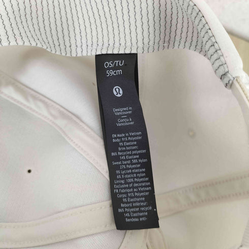 ルルレモン lululemon ラバープリントロゴ 6パネルキャップ レディース 59cm