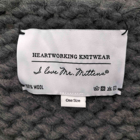 HEARTWORKING KNITWEAR ウール ボンバーニット カーディガン casual レディース ONE SIZE