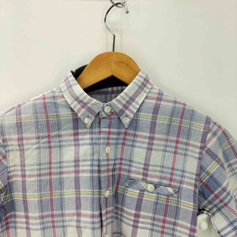 グッドイナフ GOODENOUGH 90S スナップボタンポケット マドラスチェック ボタンダウン S/S シャツ 裏原 メンズ JPN:XS