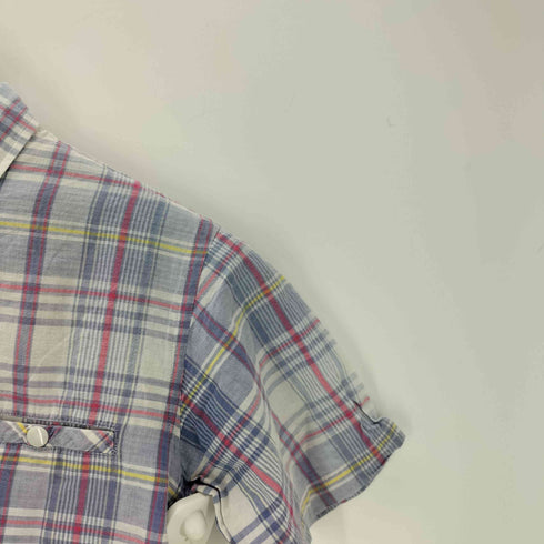 グッドイナフ GOODENOUGH 90S スナップボタンポケット マドラスチェック ボタンダウン S/S シャツ 裏原 メンズ JPN:XS