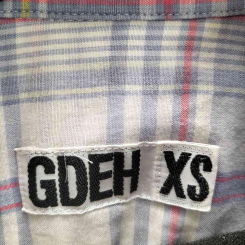 グッドイナフ GOODENOUGH 90S スナップボタンポケット マドラスチェック ボタンダウン S/S シャツ 裏原 メンズ JPN:XS