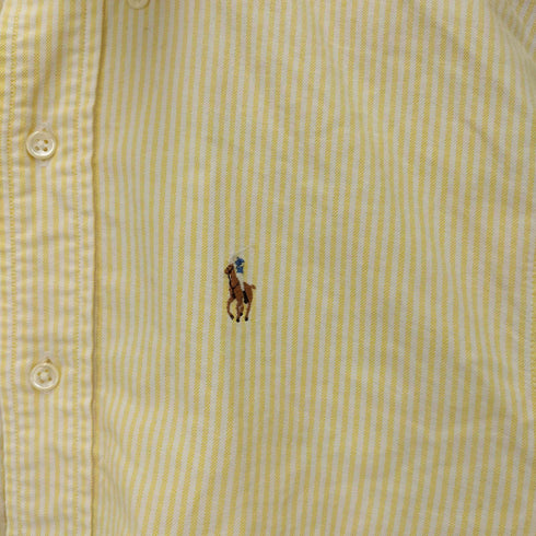 ポロバイラルフローレン Polo by RALPH LAUREN スモールポニー刺繍 ストライプ ボタンダウン長袖シャツ メンズ 170