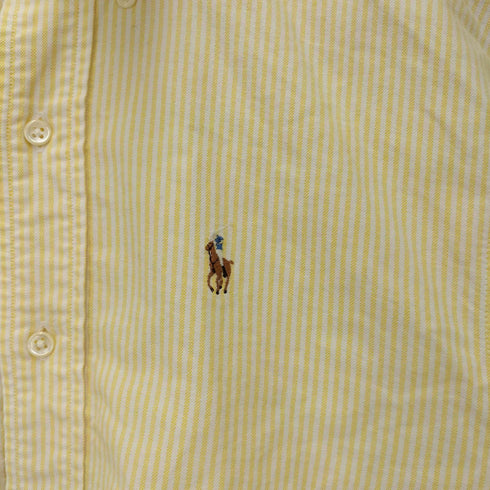 ポロバイラルフローレン Polo by RALPH LAUREN スモールポニー刺繍 ストライプ ボタンダウン長袖シャツ メンズ 170