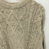INIS CRAFTS 90s アイルランド製 ウール ケーブル フィッシャーマン ニット セーター メンズ import:XL