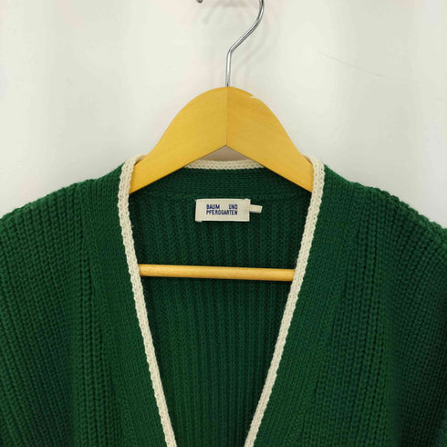 バウムウンドヘルガーデン BAUM UND PFERDGARTEN 2ポケット リブ ニット オーバーカーディガン レディース import:S