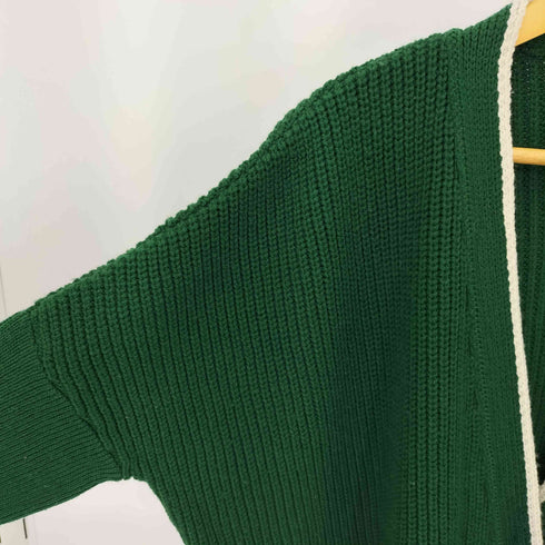 バウムウンドヘルガーデン BAUM UND PFERDGARTEN 2ポケット リブ ニット オーバーカーディガン レディース import:S