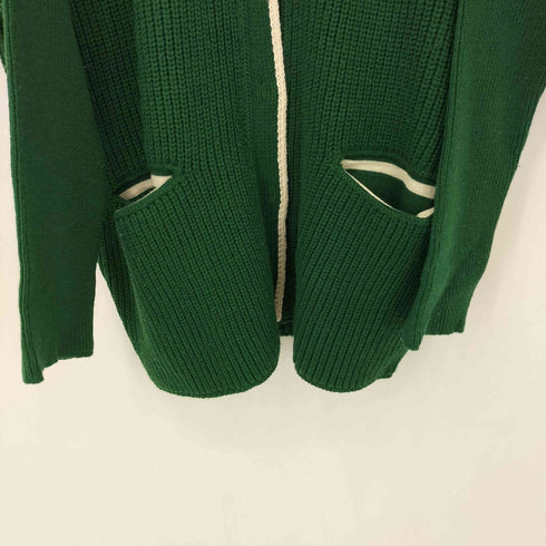 バウムウンドヘルガーデン BAUM UND PFERDGARTEN 2ポケット リブ ニット オーバーカーディガン レディース import:S