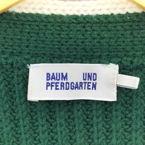バウムウンドヘルガーデン BAUM UND PFERDGARTEN 2ポケット リブ ニット オーバーカーディガン レディース import:S