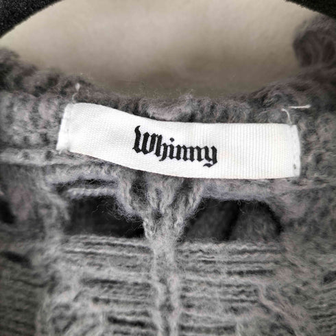 WHINNY メッシュニットジップアップパーカー レディース FREE