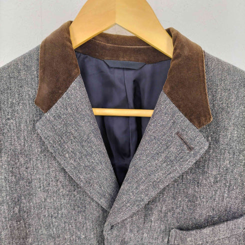 ポールスミスコレクション Paul Smith COLLECTION ベルベット切替 比翼コート メンズ