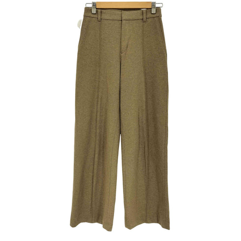 ユニクロ UNIQLO ブラッシュドジャージーワイドパンツ 丈長め レディース JPN:M