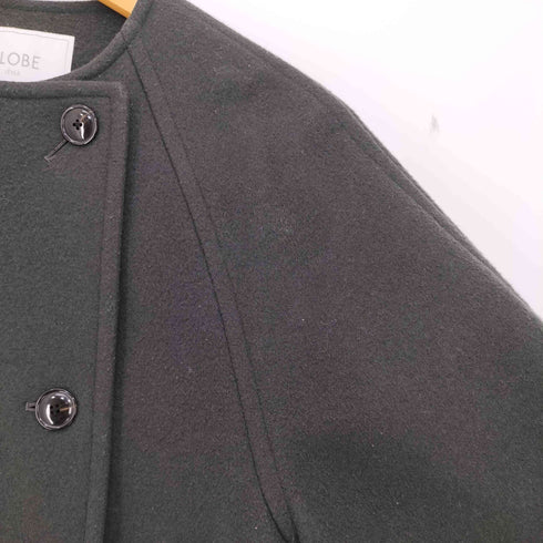 スローブイエナ SLOBE IENA ダブルクロスシャルム ダブルボタンノーカラーショートコート レディース JPN:38
