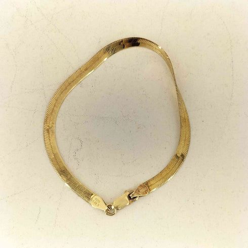 イタリア製 925刻印 金メッキブレスレット メンズ