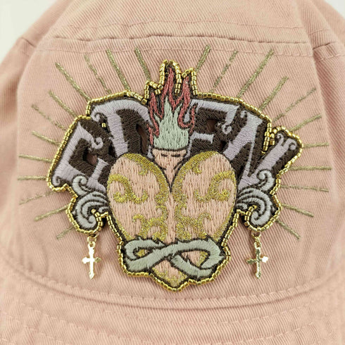 ニューハッタン NEWHATTAN MIZUNA EMBROIDERY フロント刺繍バケットハット レディース L/XL