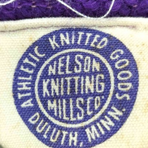 NELSON KNITTING MILLS CO. 50-60s レタード ニット カーディガン メンズ