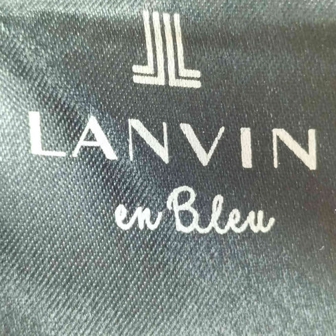 ランバンオンブルー LANVIN en Bleu セーラーカラー ピンタック ノーカラー ブラウス シャツ レディース 38