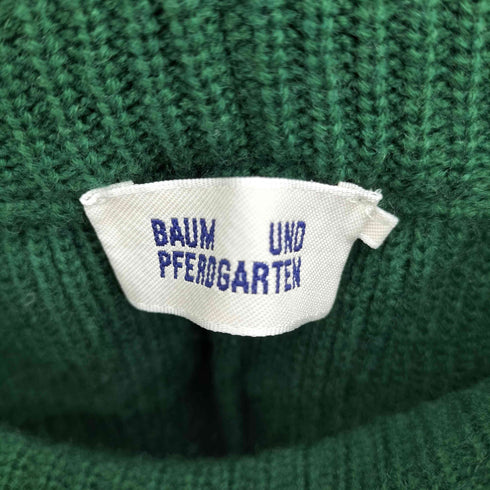 バウムウンドヘルガーデン BAUM UND PFERDGARTEN サイドライン ウールアクリル フレア イージー ニットパンツ レディース S