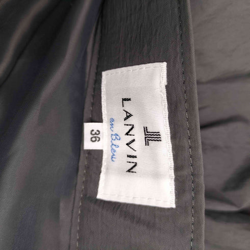 ランバンオンブルー LANVIN en Bleu ナイロン ティアード スカート レディース 36