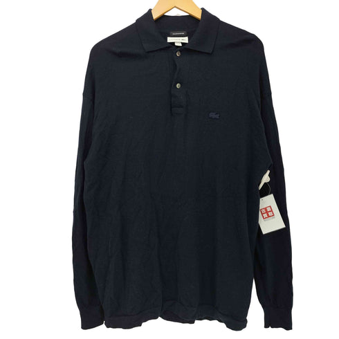 ラコステ LACOSTE 別注 KNIT PL SHT ウール100 ニット L/S ポロシャツ メンズ import:M