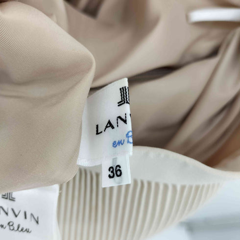 ランバンオンブルー LANVIN en Bleu プリーツ ティアード スカート レディース 36