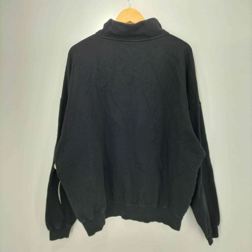 アンブロ UMBRO 23AW 別注 ワンポイント ロゴ刺繍 裏起毛 ハーフジップ スウェット メンズ JPN:L